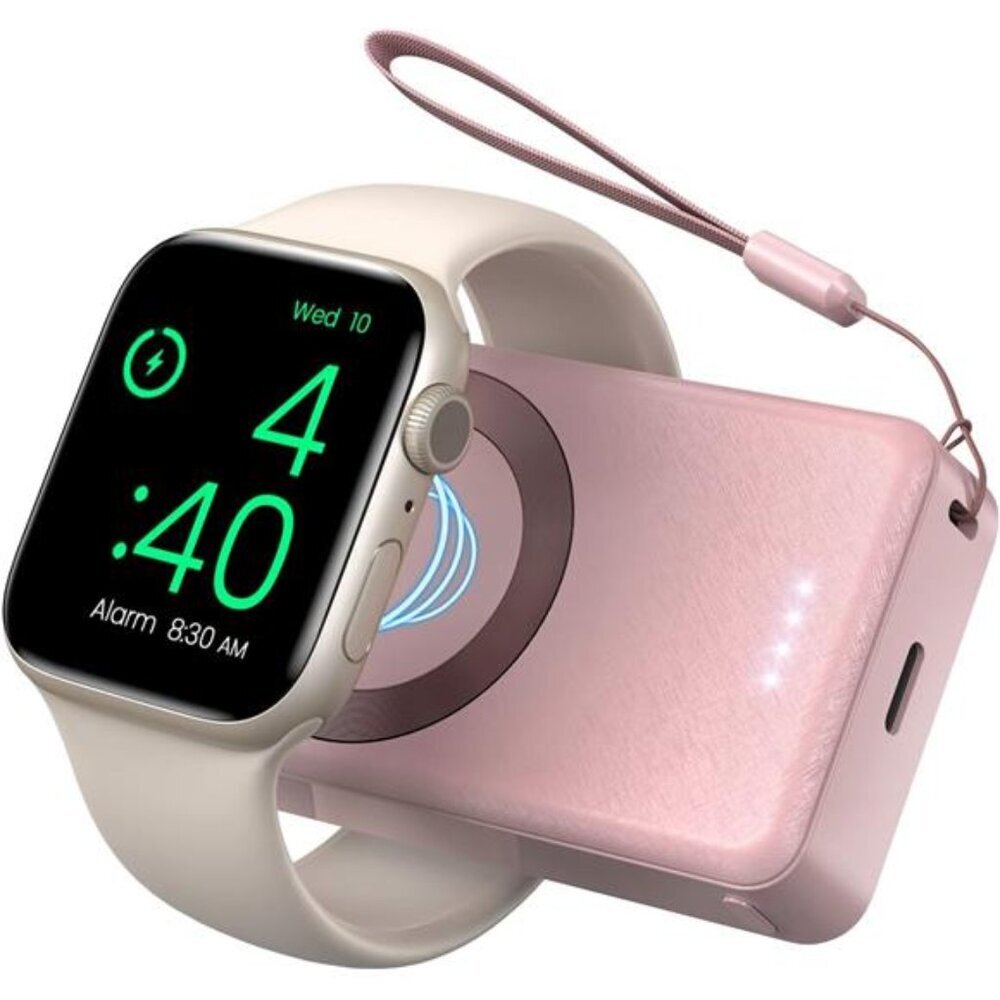 Portable Charger for Apple Watch, 4000mAh iWatch Charger Power Bank Wireless